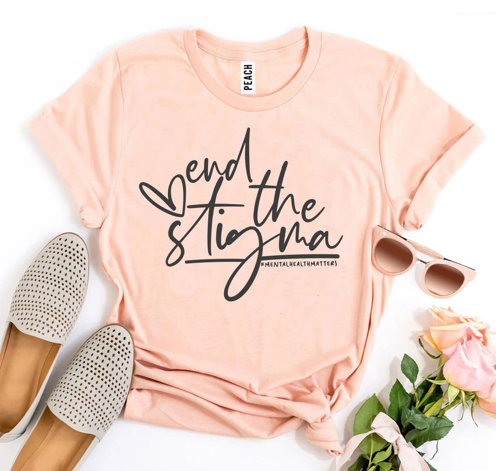 End The Stigma Mental Health Matters T-shirt - Bella Canvas